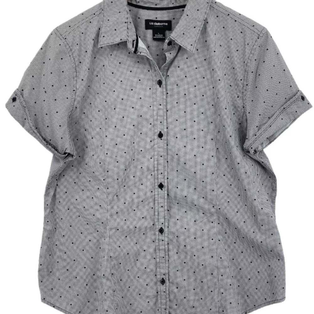Liz Claiborne Gray Women Shirt